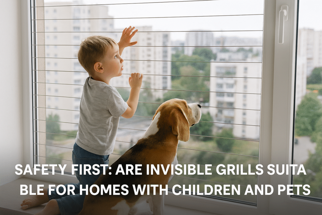 Invisible Grills Suitable for Homes with Children and Pets