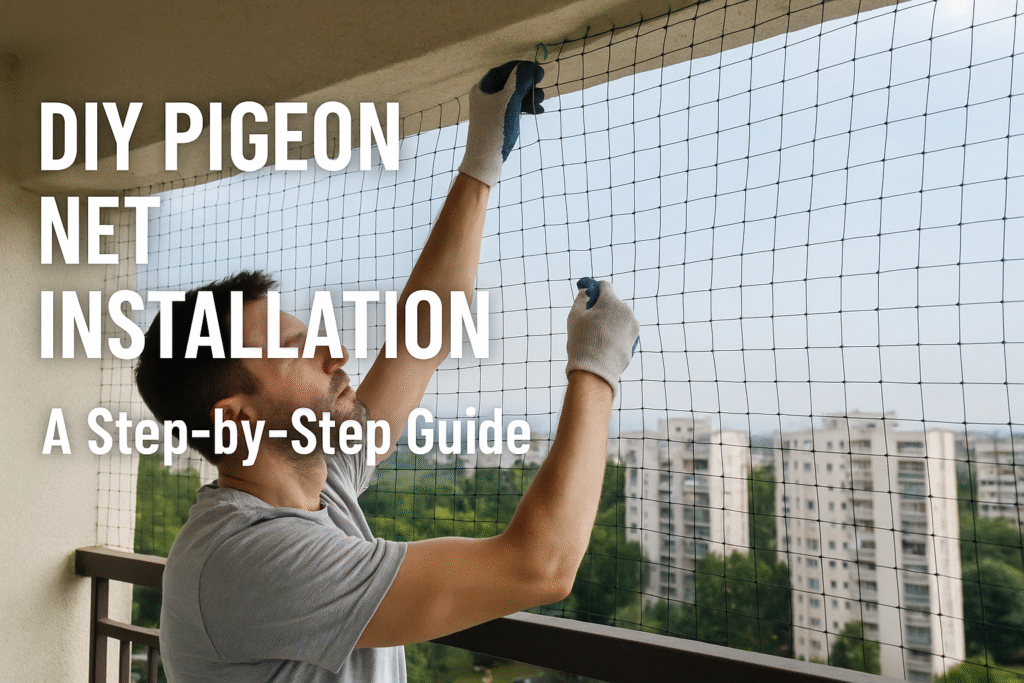DIY Pigeon Net Installation